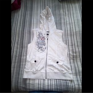 Maurices sleeveless zip up